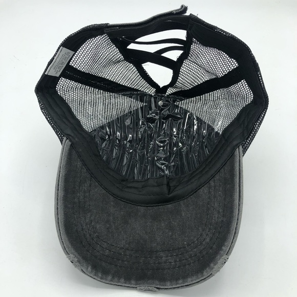 Yellowstone Dutton Ranch Distressed Stitched Trucker Hat - Picture 4 of 4